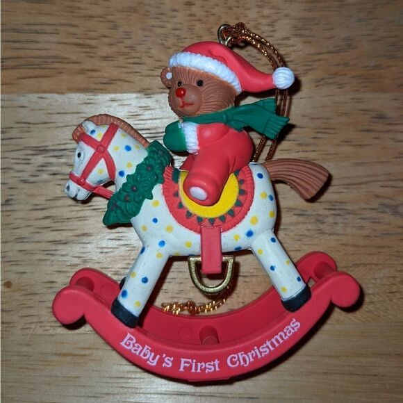 Vintage Kmates Collection Happy Holidays "Baby's First Christmas" Ornament - Picture 4 of 5